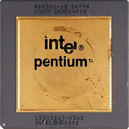 Intel Pentium 60 and 66:  From March 1993