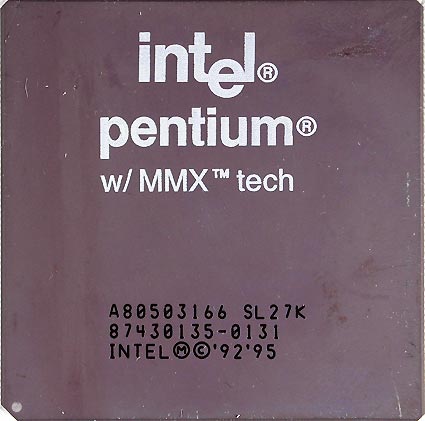 Intel Pentium 150 to 233 MMX: October 1996 to June 1997