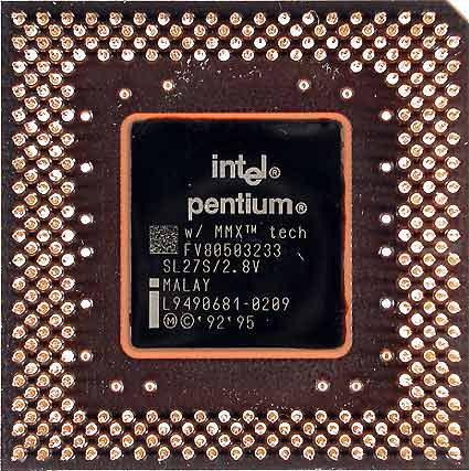 Intel Pentium 150 to 233 MMX: October 1996 to June 1997